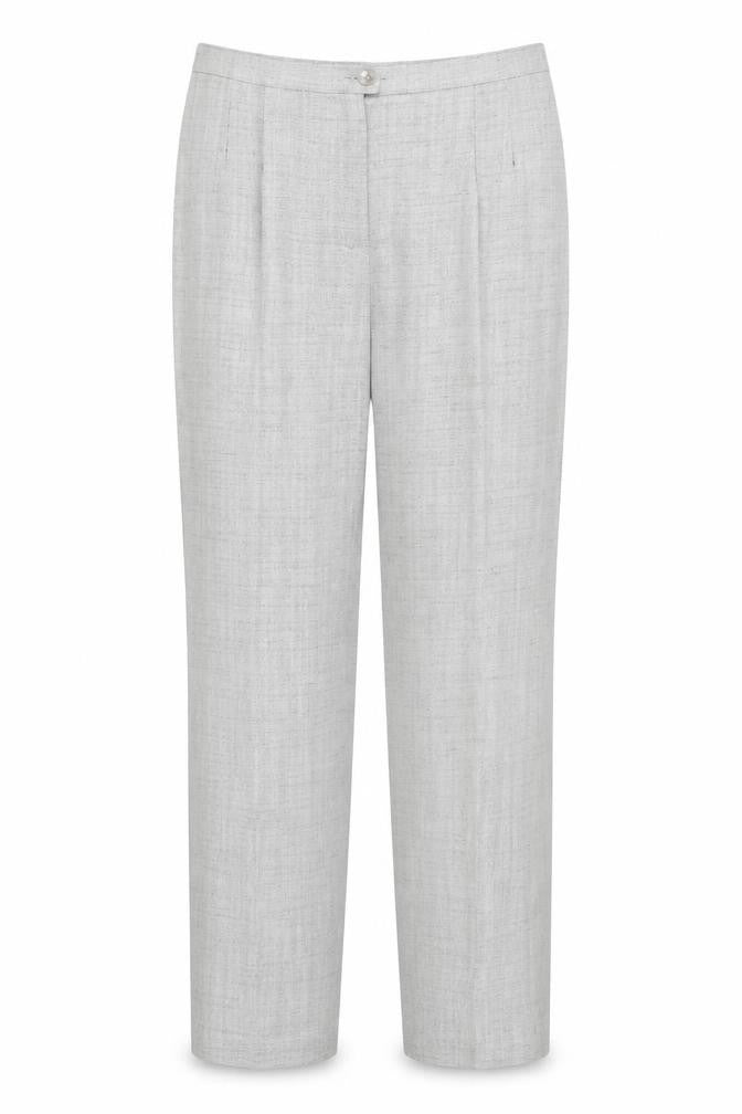 Gold Womens Grey  Polyester Trousers  Size 18 L27 in Regular