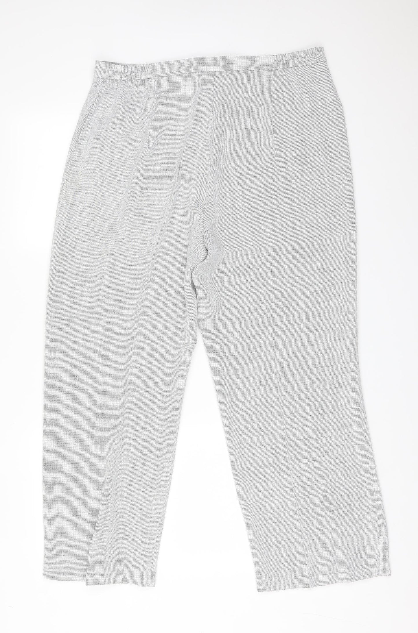 Gold Womens Grey  Polyester Trousers  Size 18 L27 in Regular