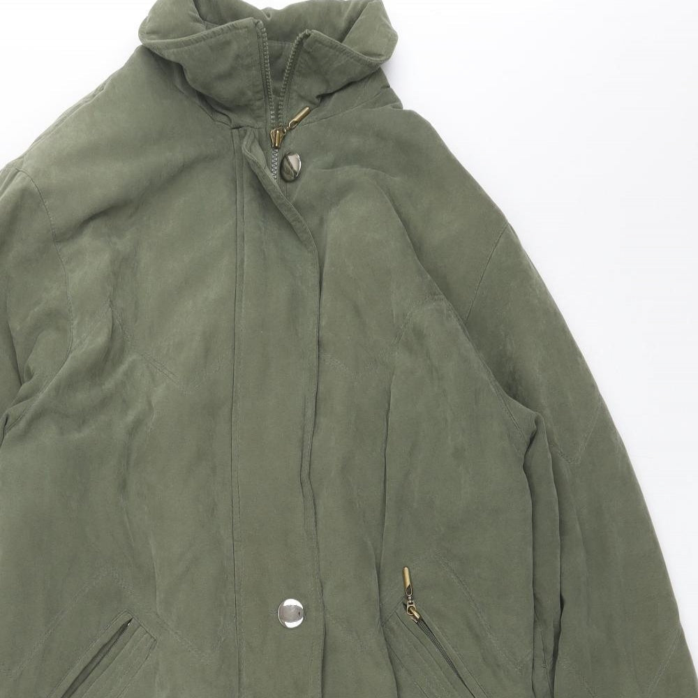 Bonmarche Womens Green   Overcoat Jacket Size M