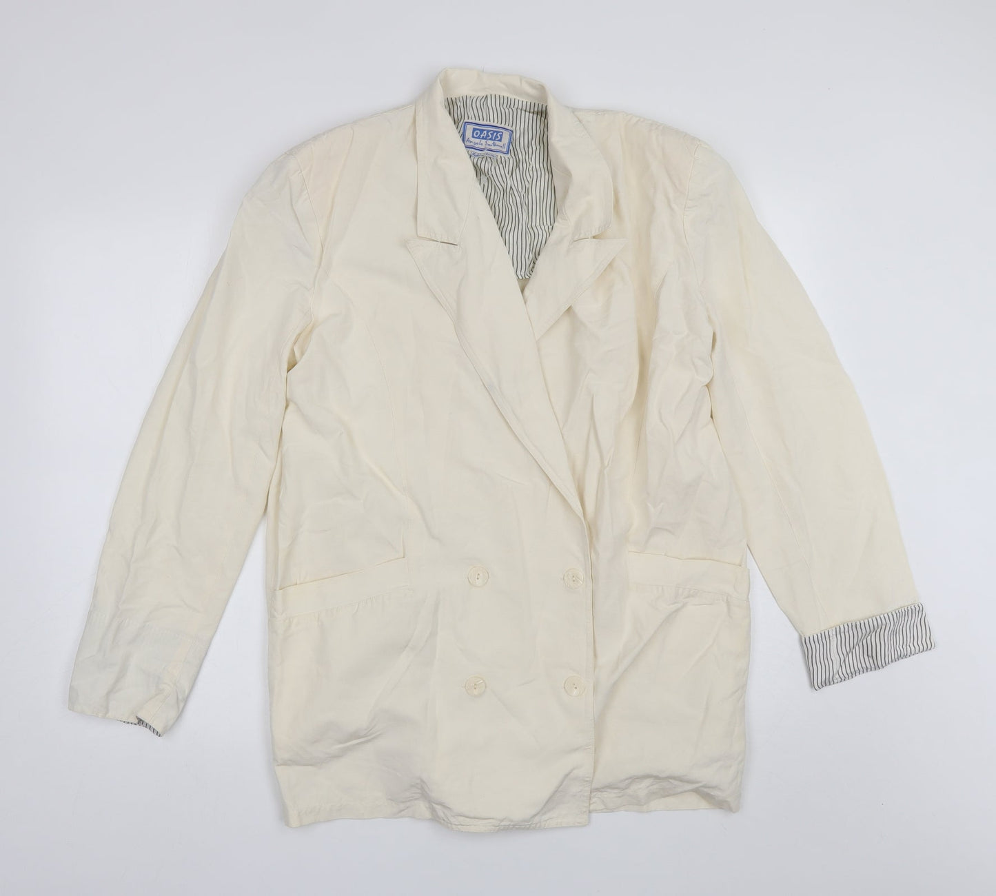 Oasis Womens Ivory   Jacket  Size L