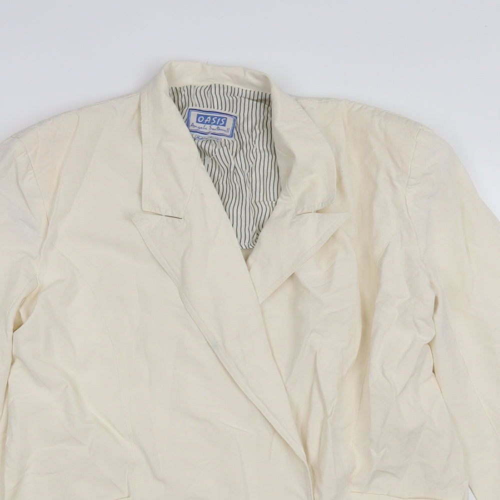 Oasis Womens Ivory   Jacket  Size L