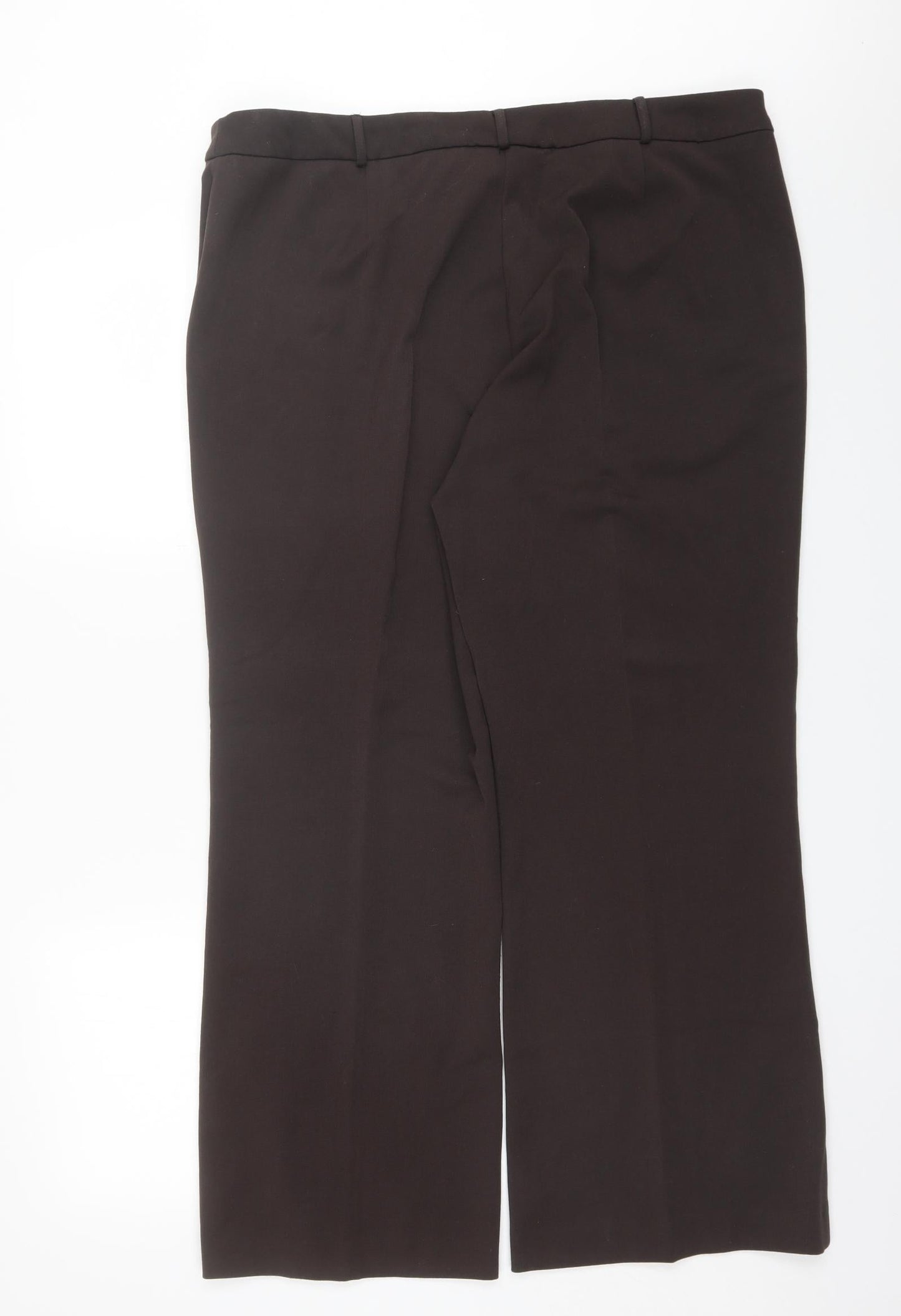 Berkertex Womens Brown  Polyester Dress Pants Trousers Size 20 L28 in Regular