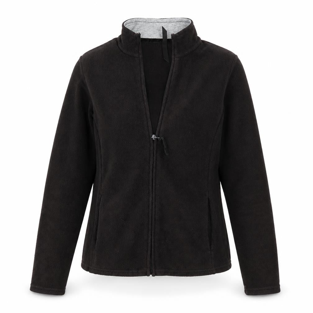 Marks & Spencer Womens Black High Neck  Polyester Full Zip Jumper Size 8