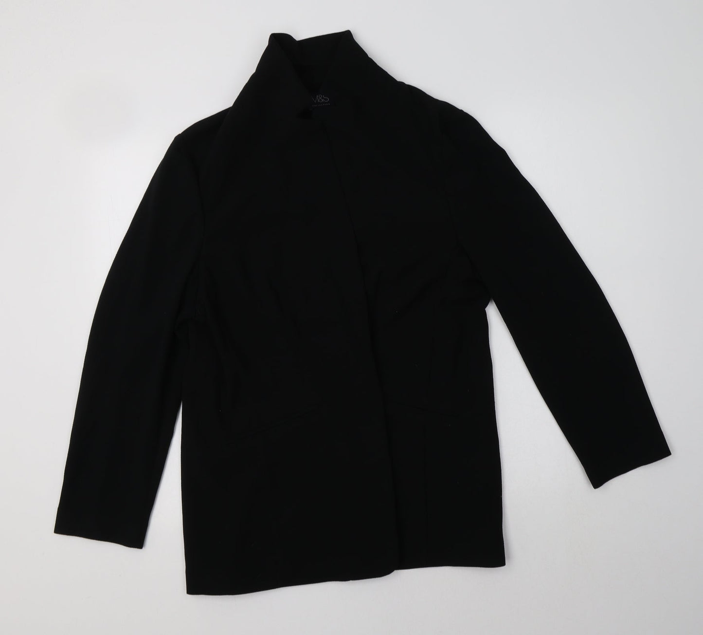 M&S Womens Black   Jacket Blazer Size 14