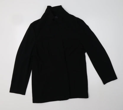 Preloved M&S Womens Black   Jacket Blazer Size 14 - Front