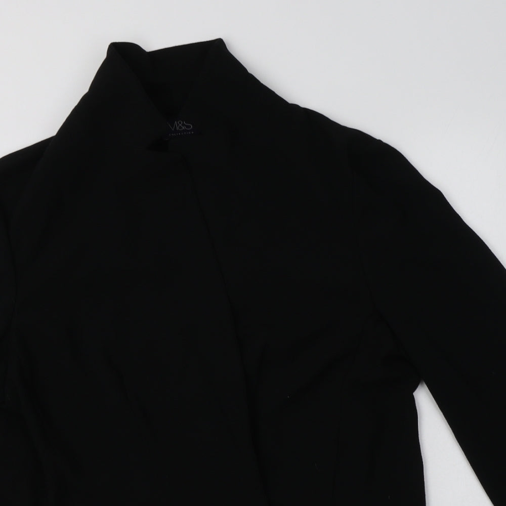 M&S Womens Black   Jacket Blazer Size 14