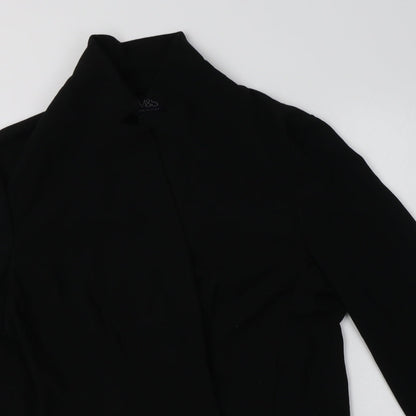Preloved M&S Womens Black   Jacket Blazer Size 14 - Detail
