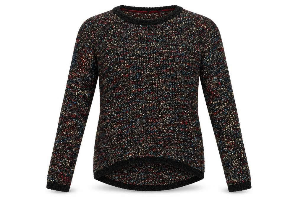Matalan Womens Multicoloured Crew Neck  Acrylic Pullover Jumper Size 10