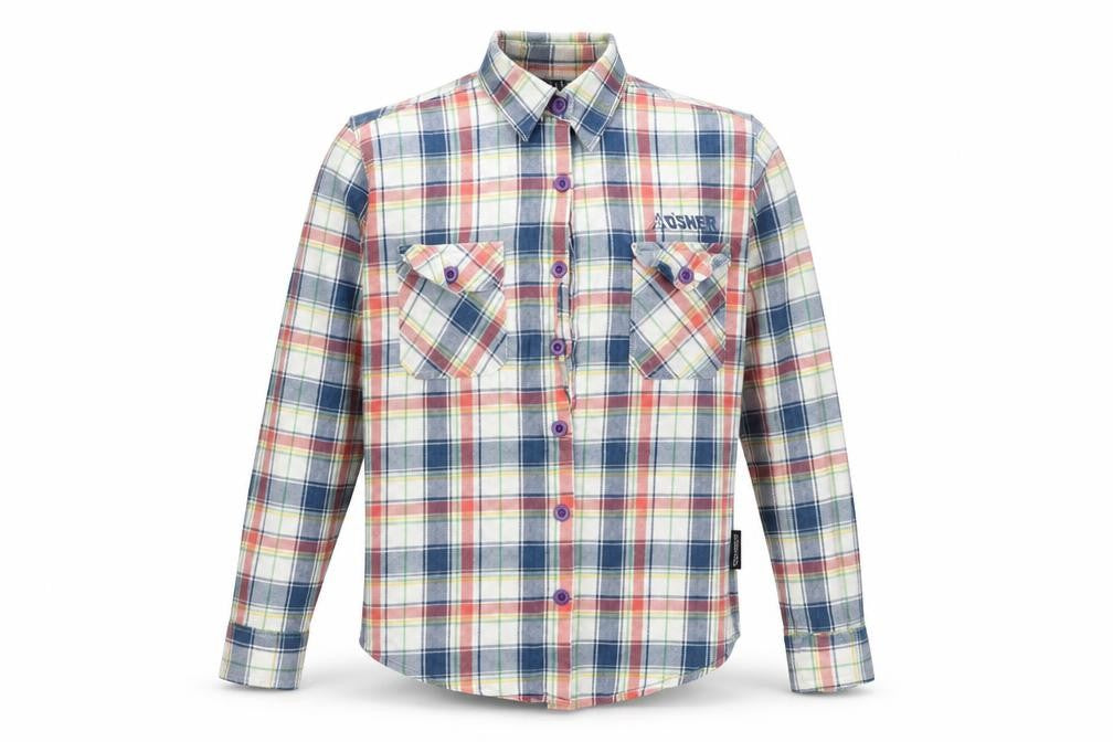 d'shea Mens Blue Plaid Cotton  Button-Up Size M Collared