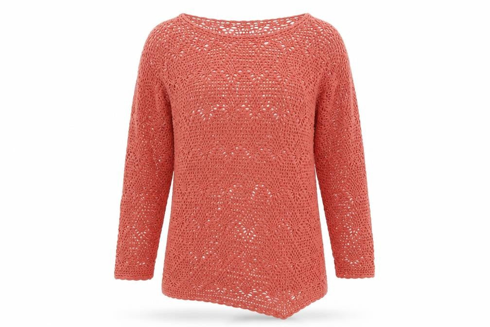 BHS Womens Pink Round Neck  Cotton Blend Pullover Jumper Size 10