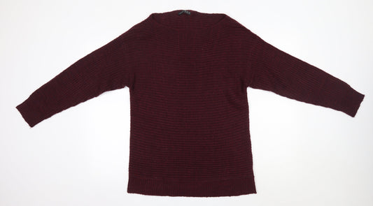 Primark Womens Purple Round Neck  Acrylic Pullover Jumper Size 14