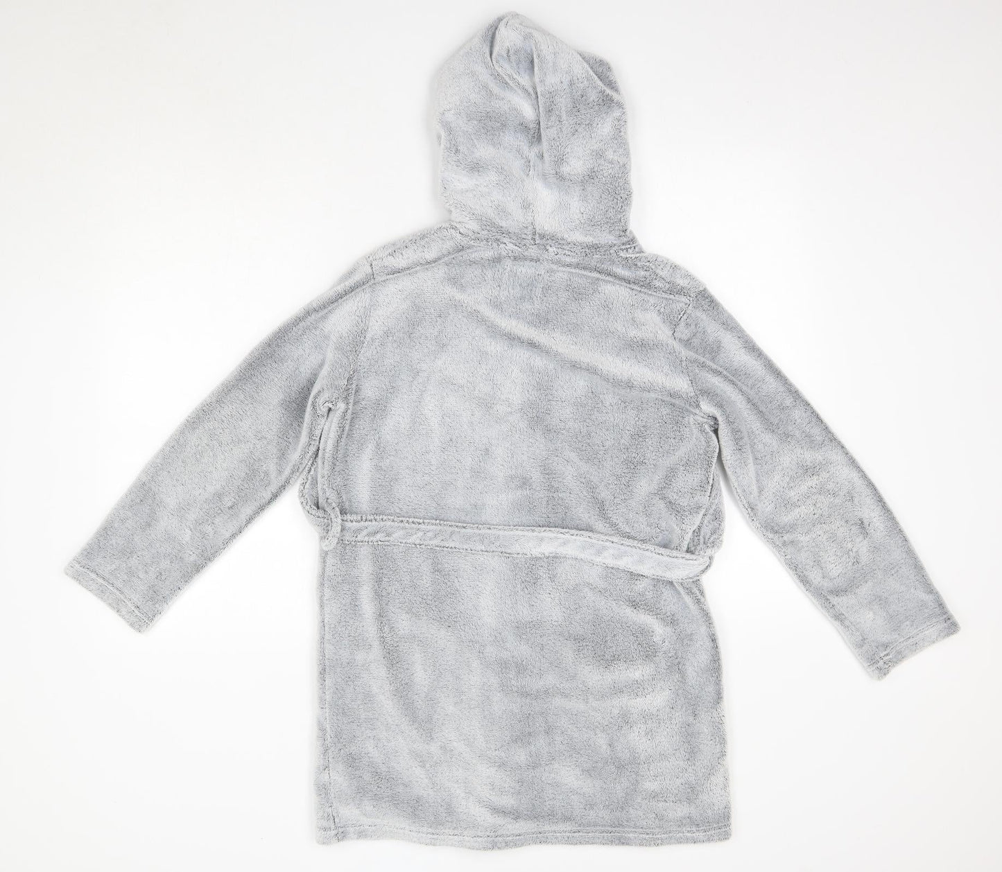 New Look 915 Girls Grey Solid Polyester Top Robe Size S