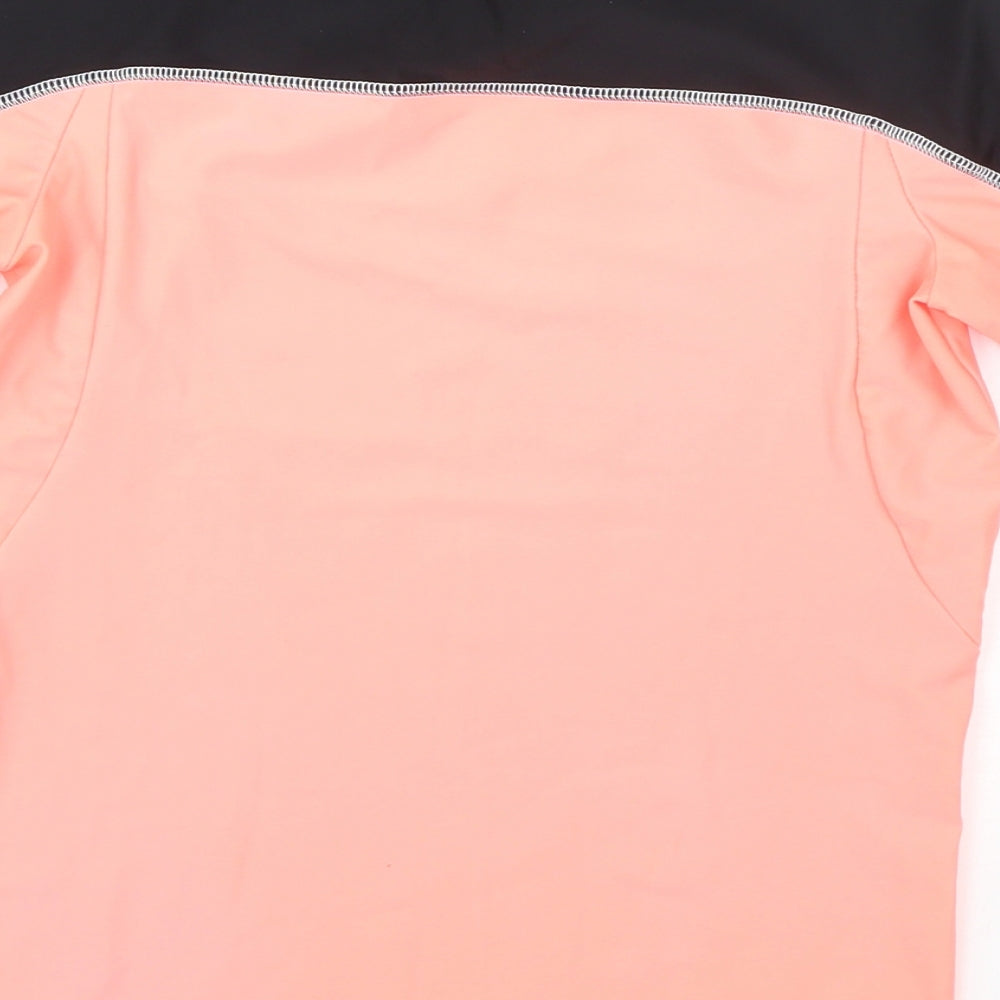 NEXT Boys Orange  Nylon Basic T-Shirt Size 10 Years High Neck