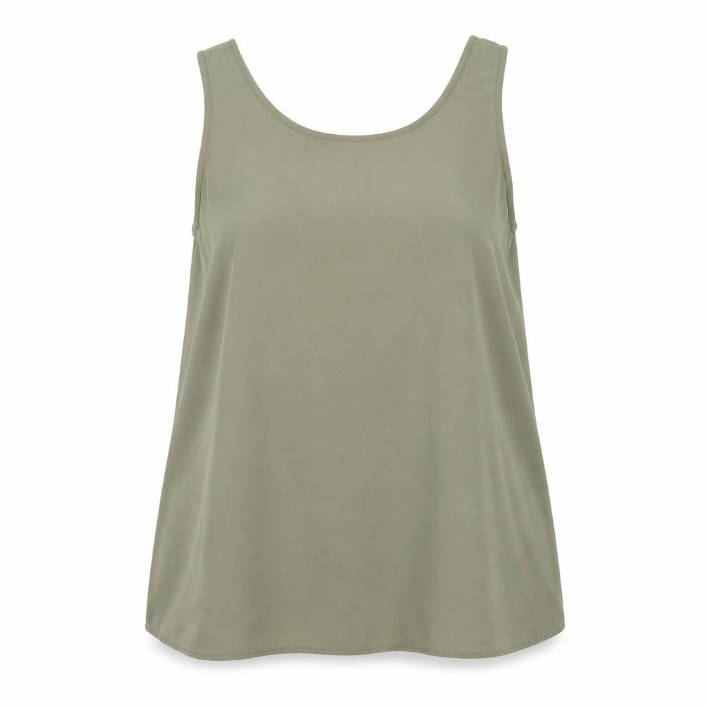 Atmosphere Womens Green  Polyester Basic Blouse Size 10 Round Neck