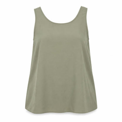 Atmosphere Womens Green  Polyester Basic Blouse Size 10 Round Neck