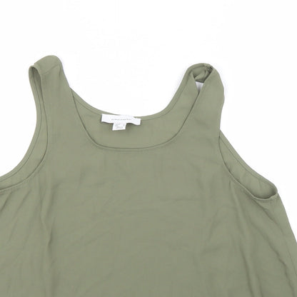 Atmosphere Womens Green  Polyester Basic Blouse Size 10 Round Neck
