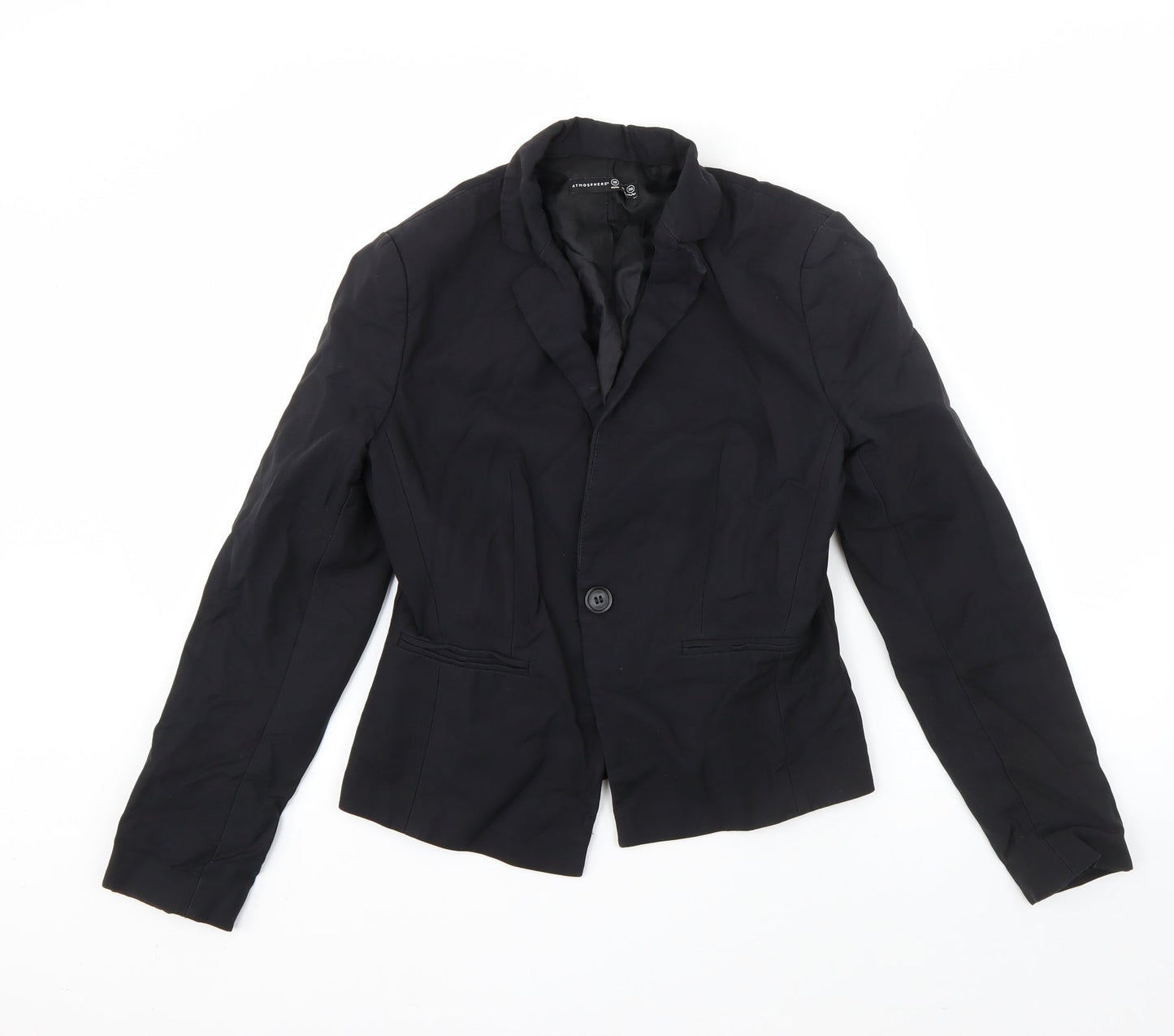 Atmosphere Womens Black   Jacket Blazer Size 10  Button