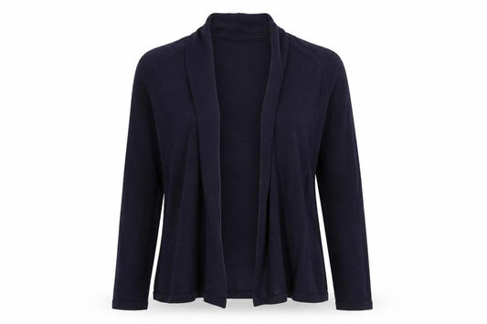 Papaya Womens Blue Round Neck  Viscose Cardigan Jumper Size 14