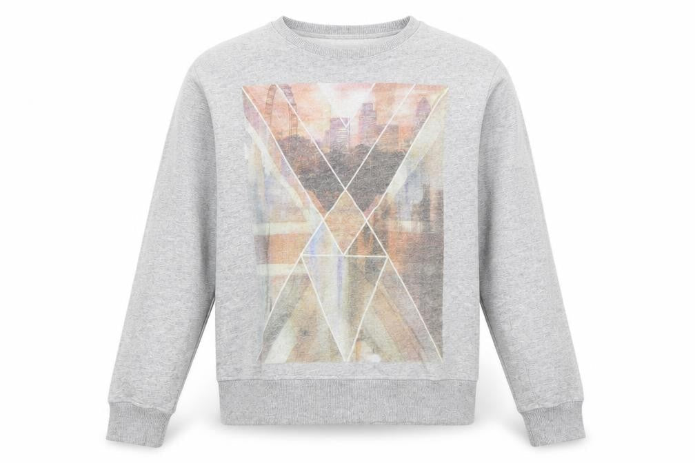Cedarwood State Mens Grey Polyester Pullover Sweatshirt Size M