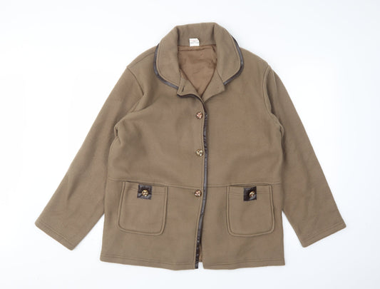 Anne De Lancay Womens Brown   Jacket  Size M