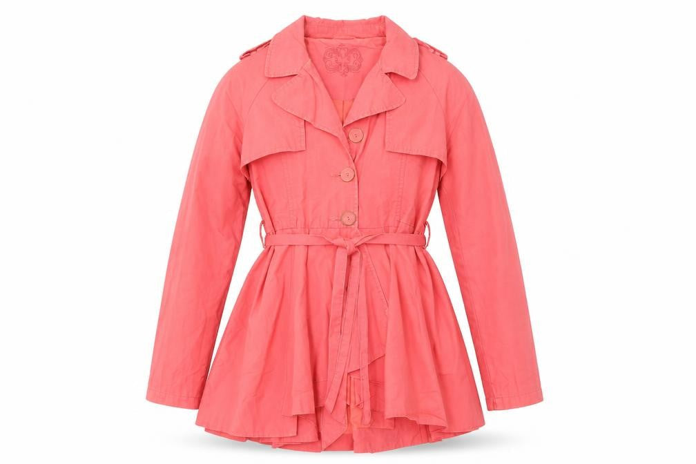 Red Herring Womens Pink   Overcoat Coat Size 12