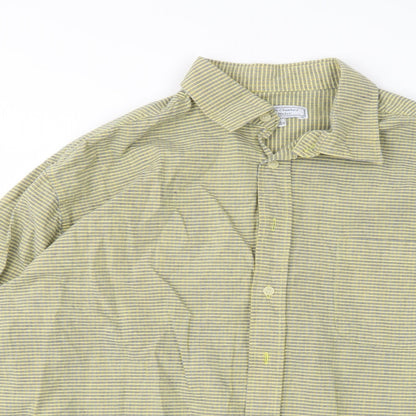 Preloved Philippe De Chambord Mens Multicoloured Check Cotton  Button-Up Size XL Collared - Detail