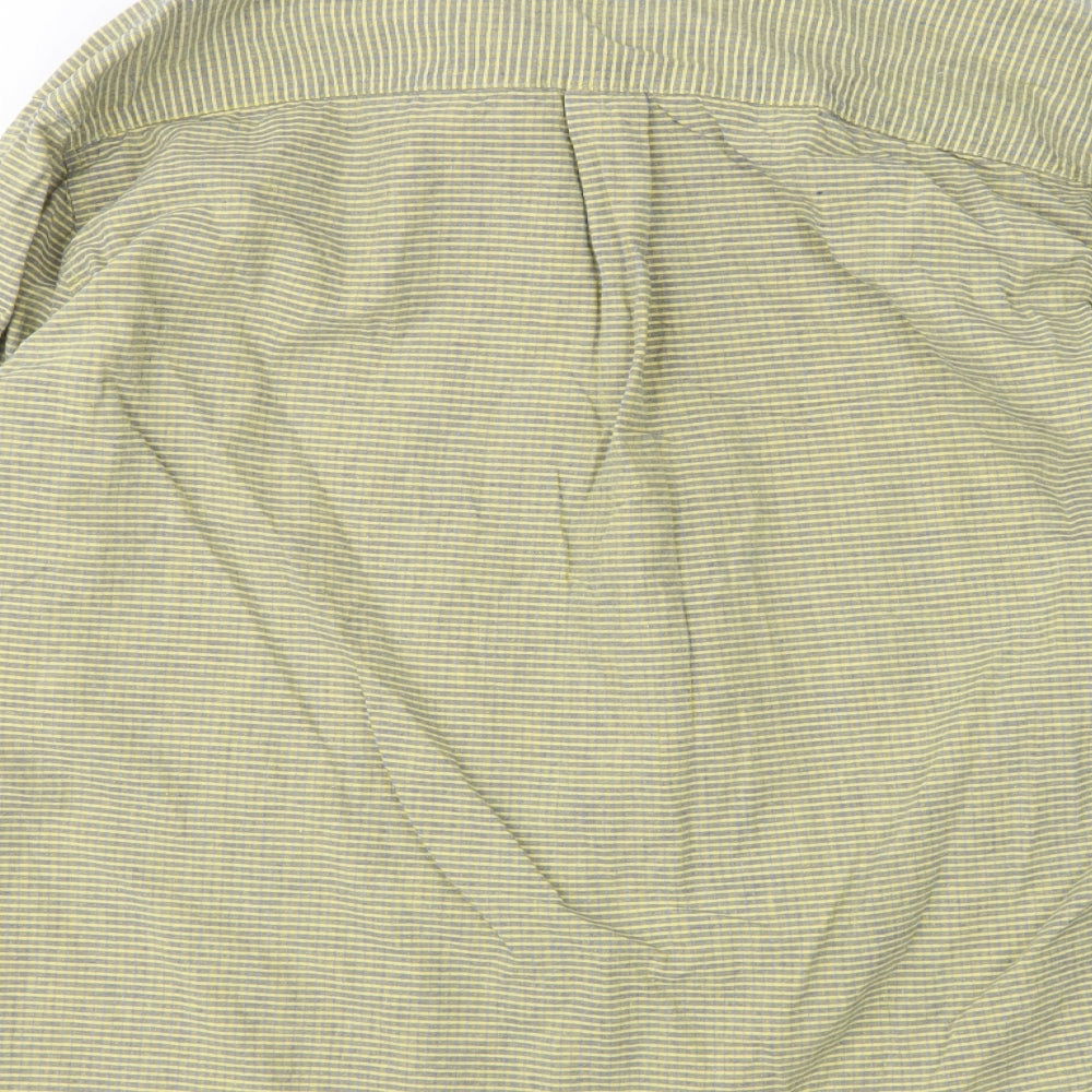 Philippe De Chambord Mens Multicoloured Check Cotton  Button-Up Size XL Collared
