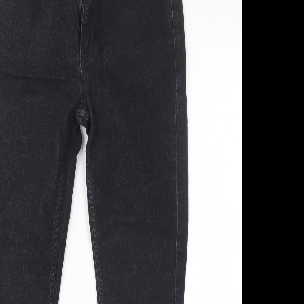 Marks & Spencer Womens Black  Cotton Skinny Jeans Size 10 L25 in Regular