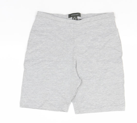 Primark Womens Grey  Cotton Sweat Shorts Size 6  Regular