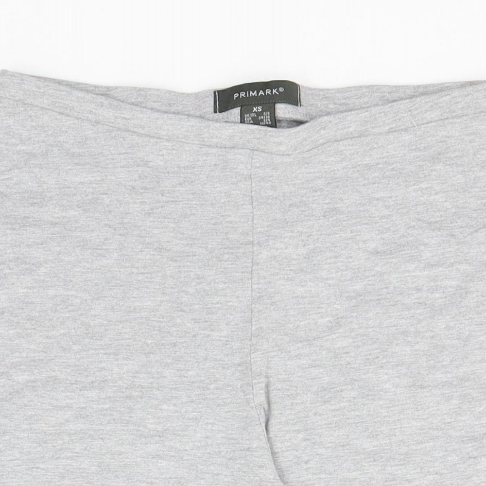 Primark Womens Grey  Cotton Sweat Shorts Size 6  Regular