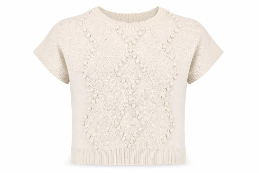 Store 21 Womens Beige Round Neck  Acrylic Pullover Jumper Size L