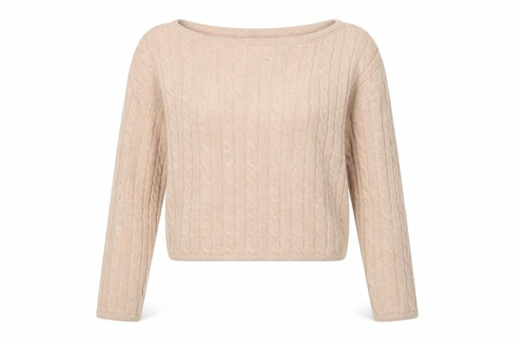 Lasula Womens Pink Round Neck  Acrylic Pullover Jumper Size S