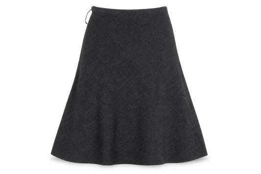 Coercion Womens Grey  Wool A-Line Skirt Size 30 in