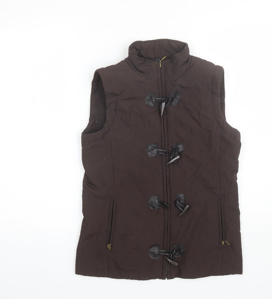 DASH Womens Brown   Gilet Jacket Size 10