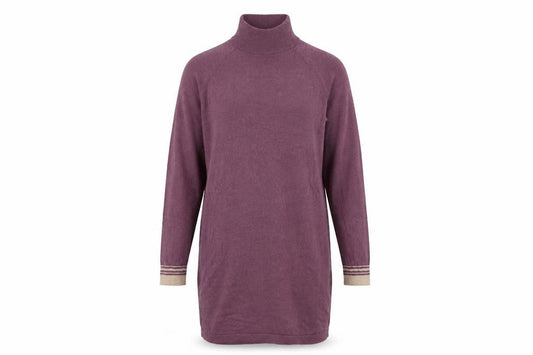 Patra Womens Pink  Cotton Jumper Dress  Size S  Mock Neck
