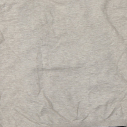 Next Womens Beige Square Neck Floral Cotton Pullover Jumper Size 6