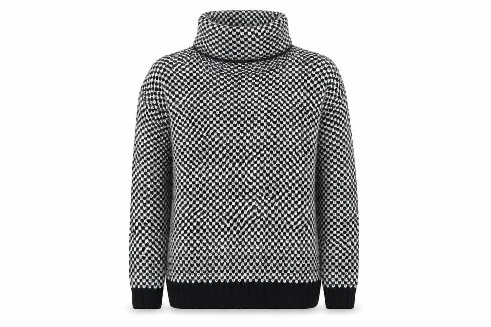 New Look Womens Multicoloured Roll Neck  Acrylic Pullover Jumper Size M