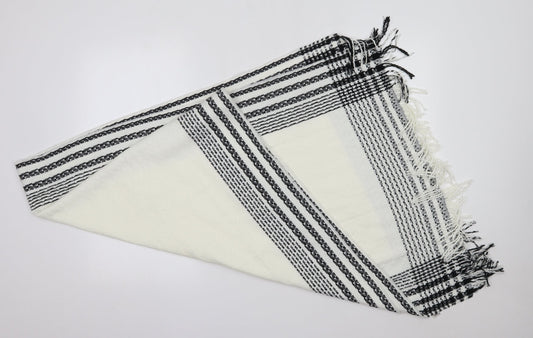 M&S Womens White  Acrylic  Scarf