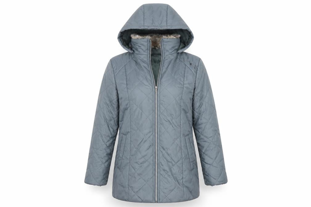 Anne De Lancay Womens Grey   Overcoat Coat Size S