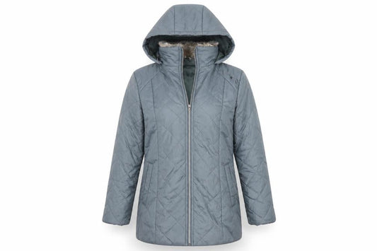 Anne De Lancay Womens Grey   Overcoat Coat Size S