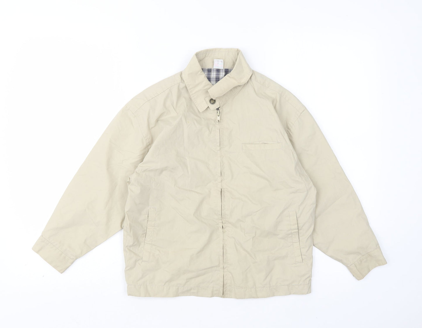 Adams Boys Beige   Bomber Jacket Jacket Size 8 Years