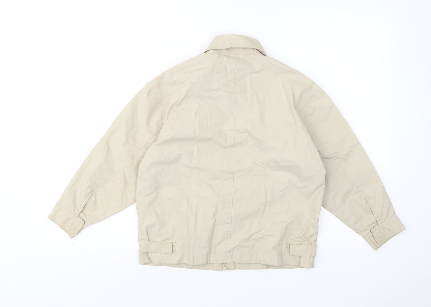Adams Boys Beige   Bomber Jacket Jacket Size 8 Years