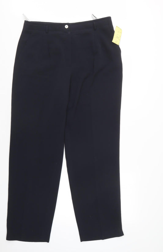 Gerry Weber Womens Blue  Polyester Trousers  Size 18 L31 in Regular
