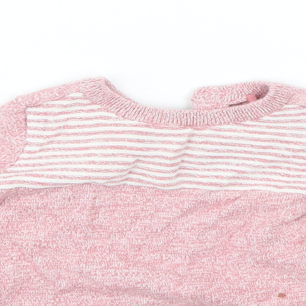 TU Baby Red  Cotton Pullover Jumper Size 0-3 Months
