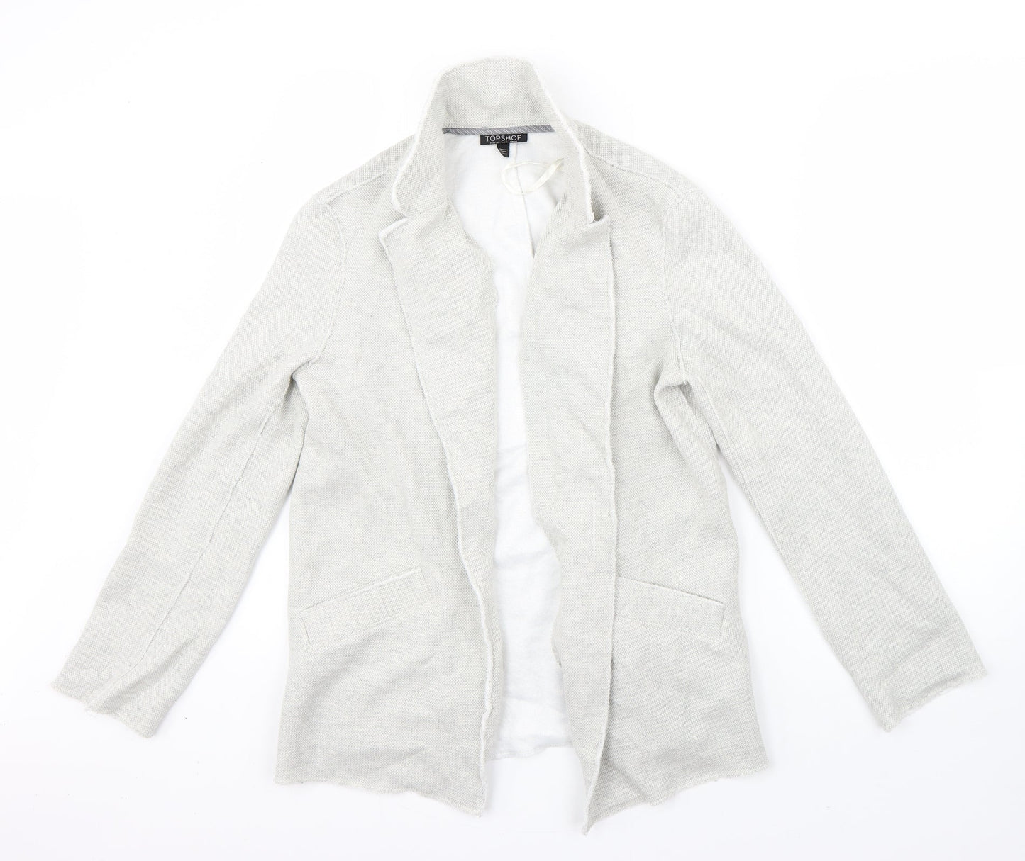 Topshop Womens Grey   Jacket Coatigan Size 12