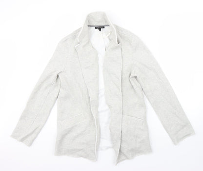 Preloved Topshop Womens Grey   Jacket Coatigan Size 12 - Front
