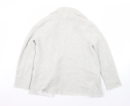 Preloved Topshop Womens Grey   Jacket Coatigan Size 12 - Back