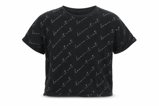 George Boys Black  Cotton Basic T-Shirt Size 9-10 Years Round Neck