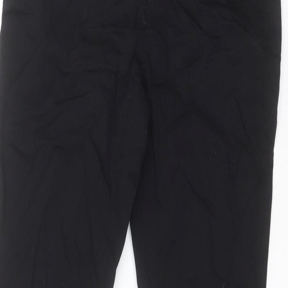Dorothy Perkins Womens Black  Cotton Dress Pants Trousers Size 8 L25 in Regular