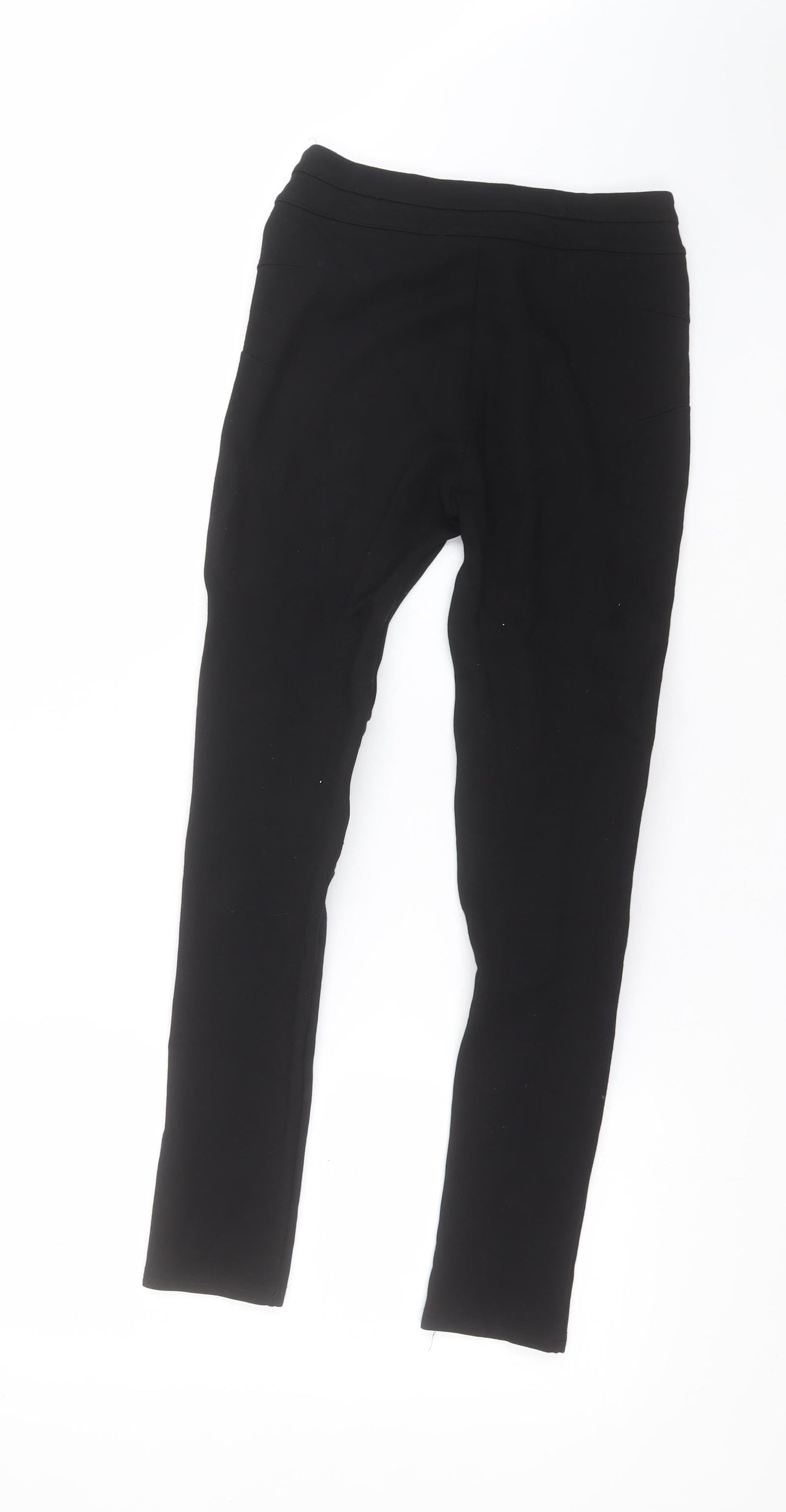 Zara Womens Black  Viscose  Leggings Size S L27 in